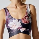 Celestine, Women's, Activewear Yoga Gym Floral Sports Bra XS Purple Photo 0