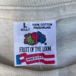 Fruit of the Loom New Vintage 90s Aruba One Happy Island Yellow Graphic T-shirt Photo 4