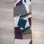 Albert Nipon Albert Nikon Geometric Patterned Rectangle Scarf Silk Photo 3