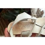 Free People White Leather Lace Up Sandals Beaded Straps EU 39 Photo 3