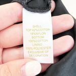 House of Harlow Knit Crochet Fringe Hem Midi Dress Black Small Photo 5