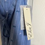 Eliza J  Poplin Pinstripe Shirt Dress NWT Nordstrom Size 10 Blue Photo 5