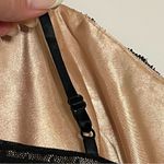 BCBGMAXAZRIA ostrich feather trim mini dress, lace inlay, nude satin lining,sz 4 Photo 11