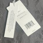 Vince new β Floral Embroidered Shimmery Silk Duponi Pant Pants β Gunmetal β Sml Photo 13