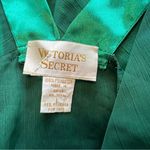 Victoria's Secret  Gold Label Emerald Green Slip Chemis  Built in Shorts Sheer L Photo 1
