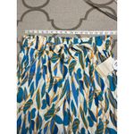 Anthropologie Calligraphie matching linen blend set, size large Blue Photo 6