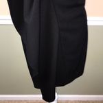 Calvin Klein  Women’s One Shoulder Puff Drape Sleeve Black Mini Dress Photo 2