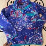 Patagonia  Blue and Red Owl Sweater Pajama Top Photo 0