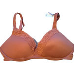 Aerie  Wireless‎ Burnt Orange Lace Unlined Bra Sz 32C NEW Photo 0