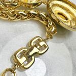 Givenchy Long Gold Plated Emerald Necklace Photo 5