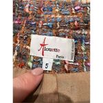 Alouette women jacket 3 buttons pocket made in France size 5 fit US size 10 Orange Photo 1