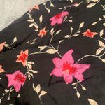 Free People lighten up Black and Pink Floral Long Sleeve Dress Photo 7