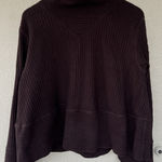Lululemon Retreat Yourself Pullover M Brown Oversized Funnel Mock Neck Sweater Size M Photo 0