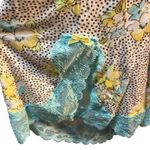 Victoria's Secret NWT Victoria’s Secret Blue And Yellow Floral Lace Trimmed Romper Photo 6