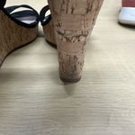 Charles by Charles David Women's Cork Wedge Black Platform Sandals Size … Photo 4
