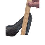 Loeffler Randall Brown Hidden Platform Snakeskin Embossed Heels Size 7B Leather Photo 8