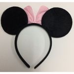 Disney  Minnie Mouse Ears Headband Hot Pink White Polka Dot Photo 1