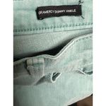 Nine West 300-015 Jeans Women's 12 Sea Green Gramercy Skinny Zipper Raw Hem Photo 6