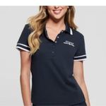 Guess  - Eco Arleth Polo Tee in Navy Blue & White Photo 4