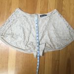Nasty Gal Cream Lace Shorts size Small Photo 3
