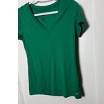 Champion Duo Dry Athletic Short Sleeve V-neck Workout T-shirt Green Women's S Photo 1