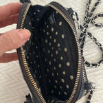 Brighton  zebra print leather and chain crossbody bag Photo 2