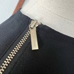 Armani Exchange Black Zip Shoulder Blouse Medium Photo 3