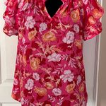 Pleione Nordstrom Floral Flutter Sleeve Top Photo 0