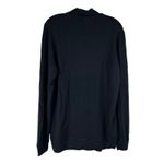 Hanro Womens Long Sleeve Pajama Lounge Top Size M Black V Photo 1