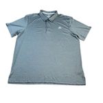 Adidas  Classic Gray‎ Performance Polo Shirt Athletic Golf Tennis Sport Casual Photo 1
