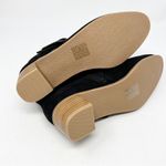 Jack Rogers Izzie Ankle Boots Size 8 Black Faux Suede Buckle Block Heel Photo 5