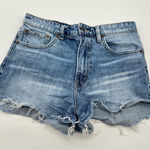Lucky Brand Lucky Pins Shorts Light Blue Distressed Jean Shorts Size 10/30” Photo 0