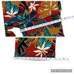 King Louie Ethel Trousers Pants Blue Wide Straight Leg Tropical Linen Size EU 34 Red Photo 9