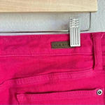 Lila Ryan  Crop Jeans Women's Size 31 Solid Cuffed Berry Pink Barbie Core Capsule Photo 4
