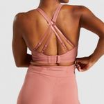 Gymshark NEW Laser Cut Strappy Sports Bra Deep Blush Pink Terracotta Photo 3