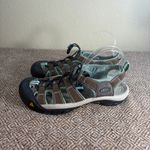 Keen Sandals Womens Newport H2 Brown Light Blue Hiking Water Sz 9.5 Outdoor EUC Photo 3