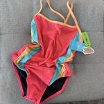 Speedo  COLORBLOCK ONE-PIECE Womens SWIMSUIT Size 32 NEW Photo 0