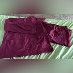 Easy Essentials Plus Size Cozy Set Long Sleeve Red Wine Burgundy (735) Photo 1