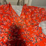 Miami Francesca’s  Red Floral Jumpsuit Photo 3