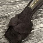 Good American Black Terry Cloth Heels Size 9 New with box Small heel open toe By Photo 3