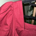 Anthropologie Love The Label Smocked Puff Sleeve Blouse Top Size Medium Photo 8