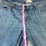 Old Navy  Boyfriend Blue Jeans Womens 14 Denim Distressed Cuffed Rips Casual Photo 10