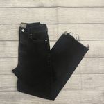 Everlane The Way High Organic Cotton Black Jeans Raw Hem 25 Photo 1