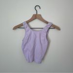 Lavender Ribbed Crop Tank‎ Top Purple Photo 1