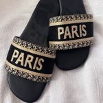 Lavishly Paris Women’s City Paris Black Slides Size: 8 Multiple Photo 11