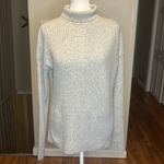 Summersalt The Luxe Cashmere Blend Funnel Neck Mix Stitch Sweater New Grey XS Photo 2
