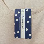 COMME TOI Cream Relaxed Boxy 3/4 Sleeve Blouse 50%cotton 50%linen White Size L Photo 1