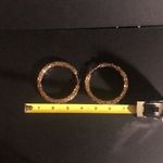 Big large gold tone chain hoop earrings​ Photo 3