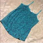 Lilu teal black cheetah leopard animal print smocked cami medium Photo 1