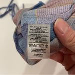 Talbots Y2K pastel plaid boho stretchy flowy adjustable tie top festival fairy whimsy Photo 4